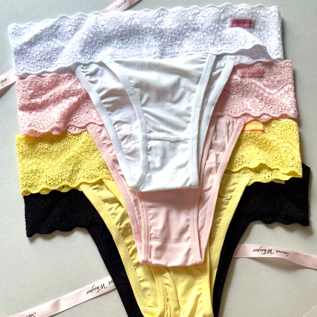 Lycra Panty with Lace Waistband