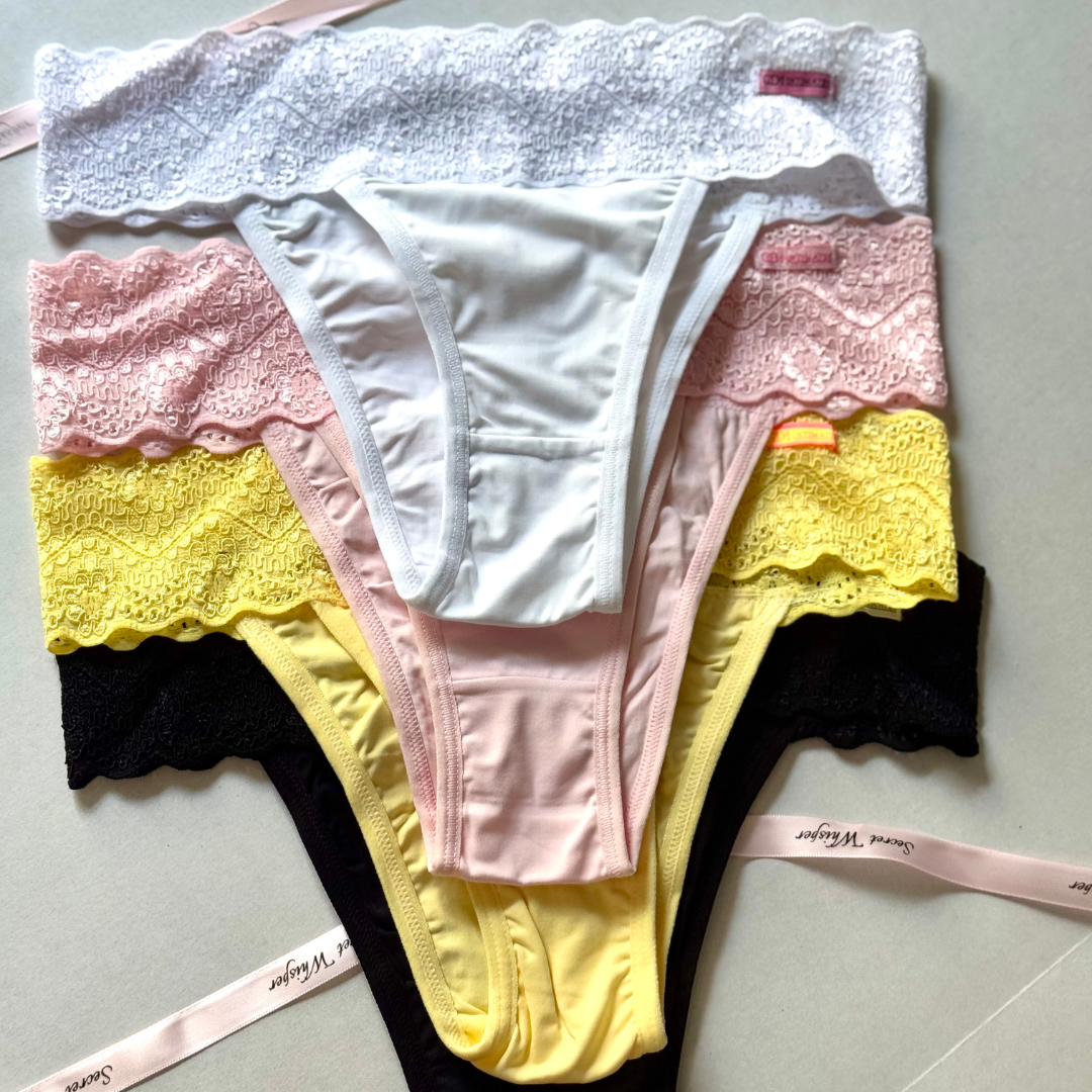 Lycra Panty with Lace Waistband