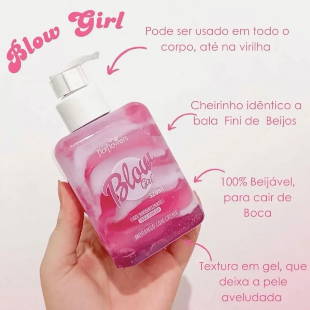 Blow Girl Hot Flowers – Kissable Gel with Tingling Sensation | Brazilian Bestseller